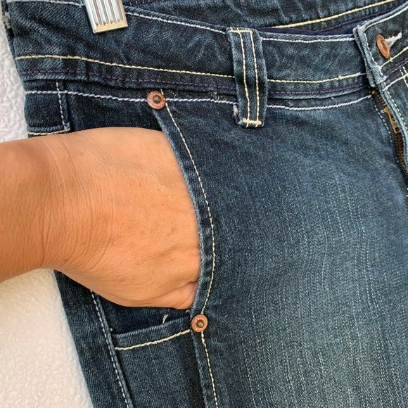 Seven 7 Women's Shorts Size 27 Denim Cuffed Zip Up - Picture 3 of 10